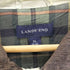 ランズエンド LANDS END 90-00S 裏地 チェック 襟 コーデュロイ ハンティング カバーオール ジャケット メンズ import:XL